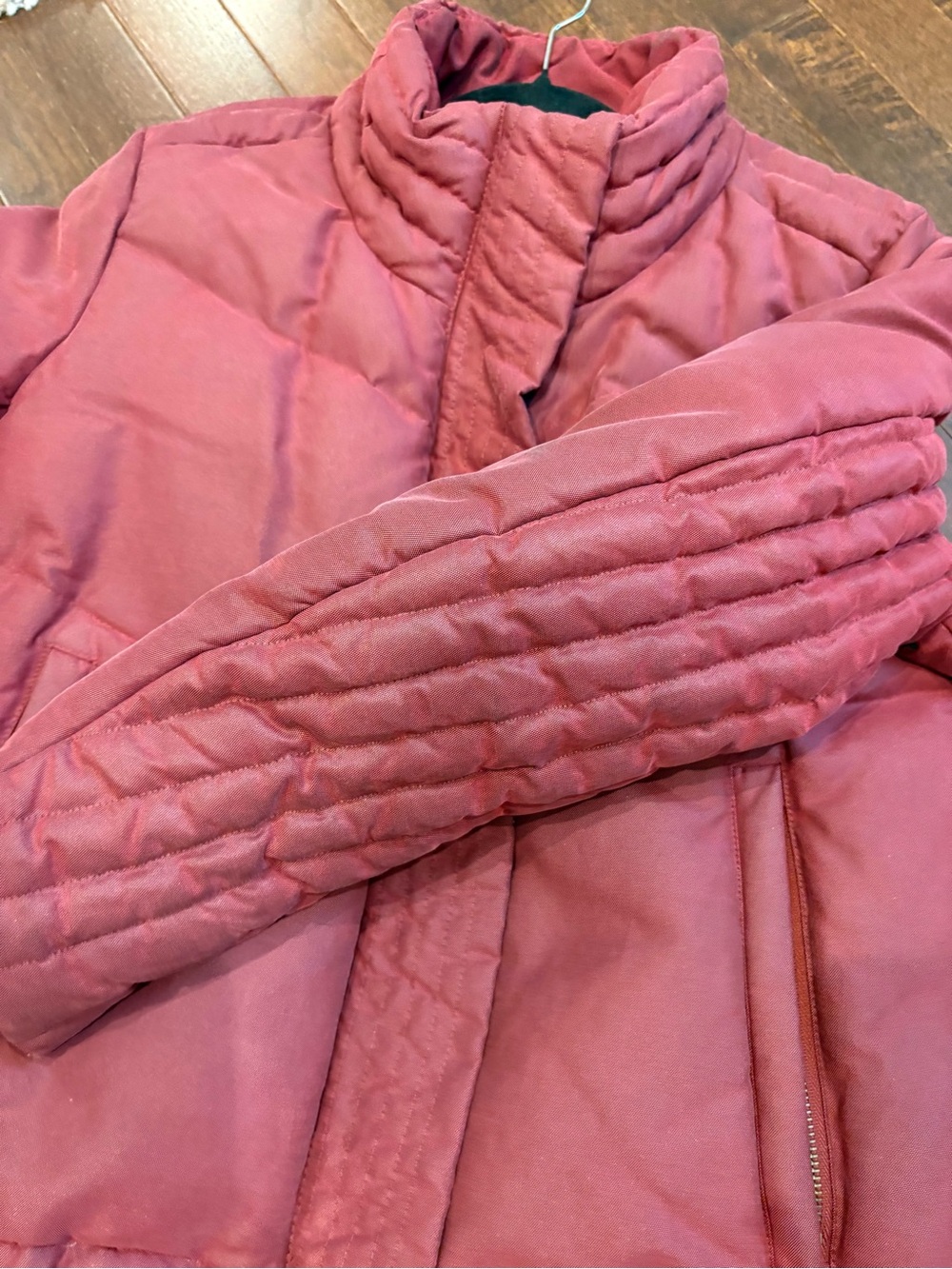 Helmut Lang Down Puffer Jacket Boxy Burgundy Maroon Small - Picture 9 of 14